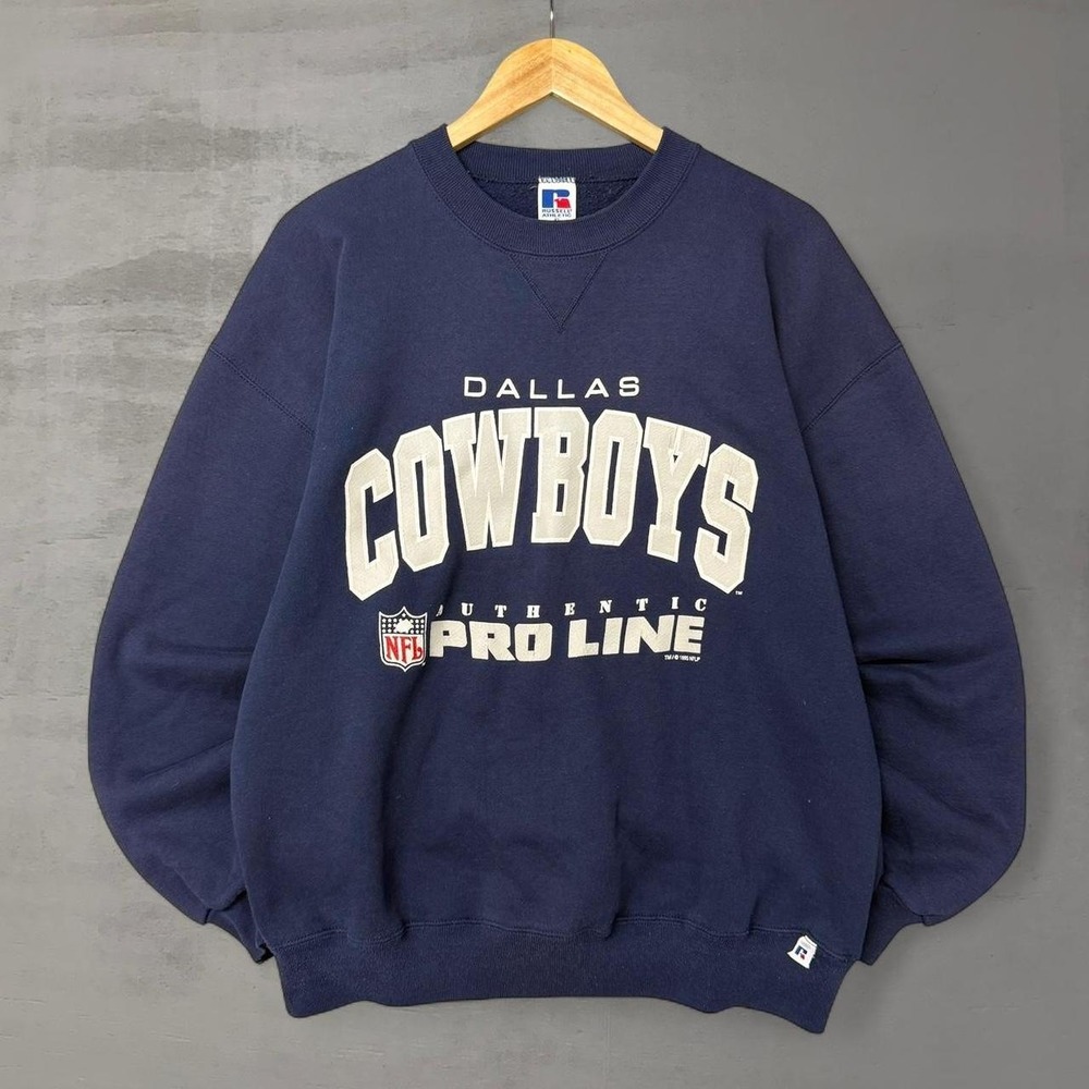 Vintage Dallas Cowboys Russell Athletic Pro Line 90s Blue Crewneck Sweatshirt XL
